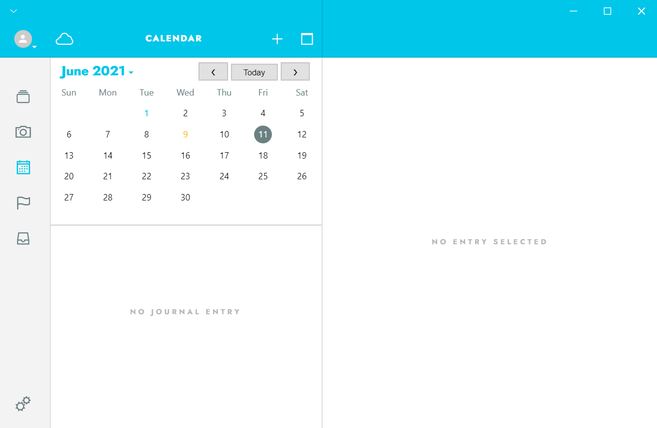 How you can create a fitness journal schedule using Journey's calendar function