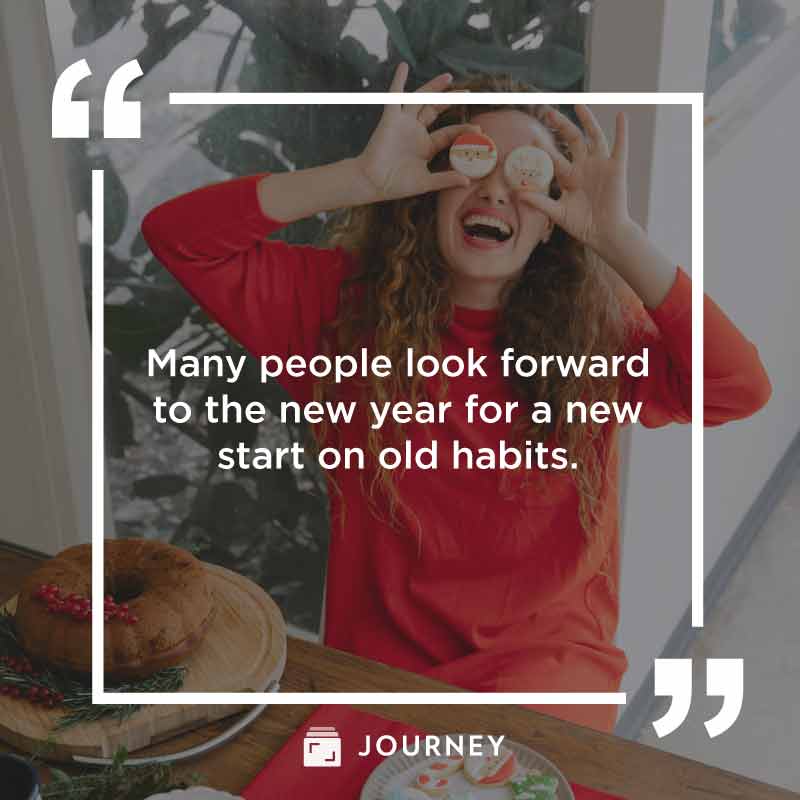 Funny New Year Quotes, "Many people look forward to the new year for a new start on old habits."