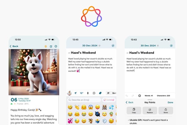 Journey Meets Apple Intelligence: Express Yourself in a Journal Using Genmoji, Writing Tools, and Image Playground